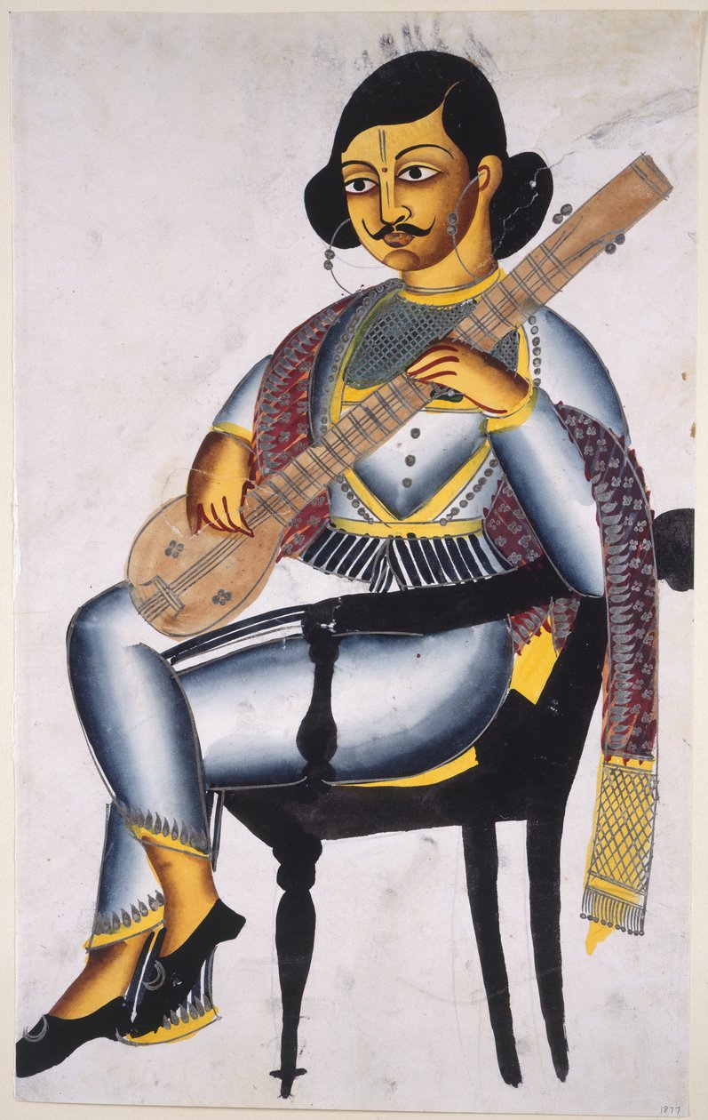 En bengalsk musiker av Indian School