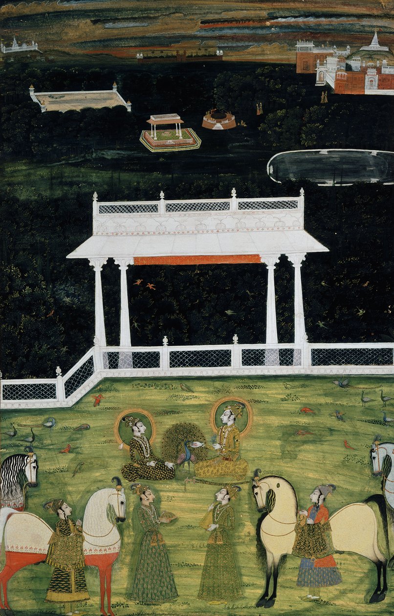 Et fyrstelig paradis, ca. 1750-1760 av Indian School