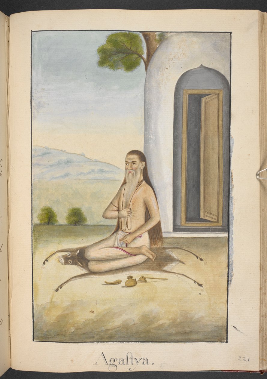 Agastya, en vismann, rådgiver for Rama av Indian School