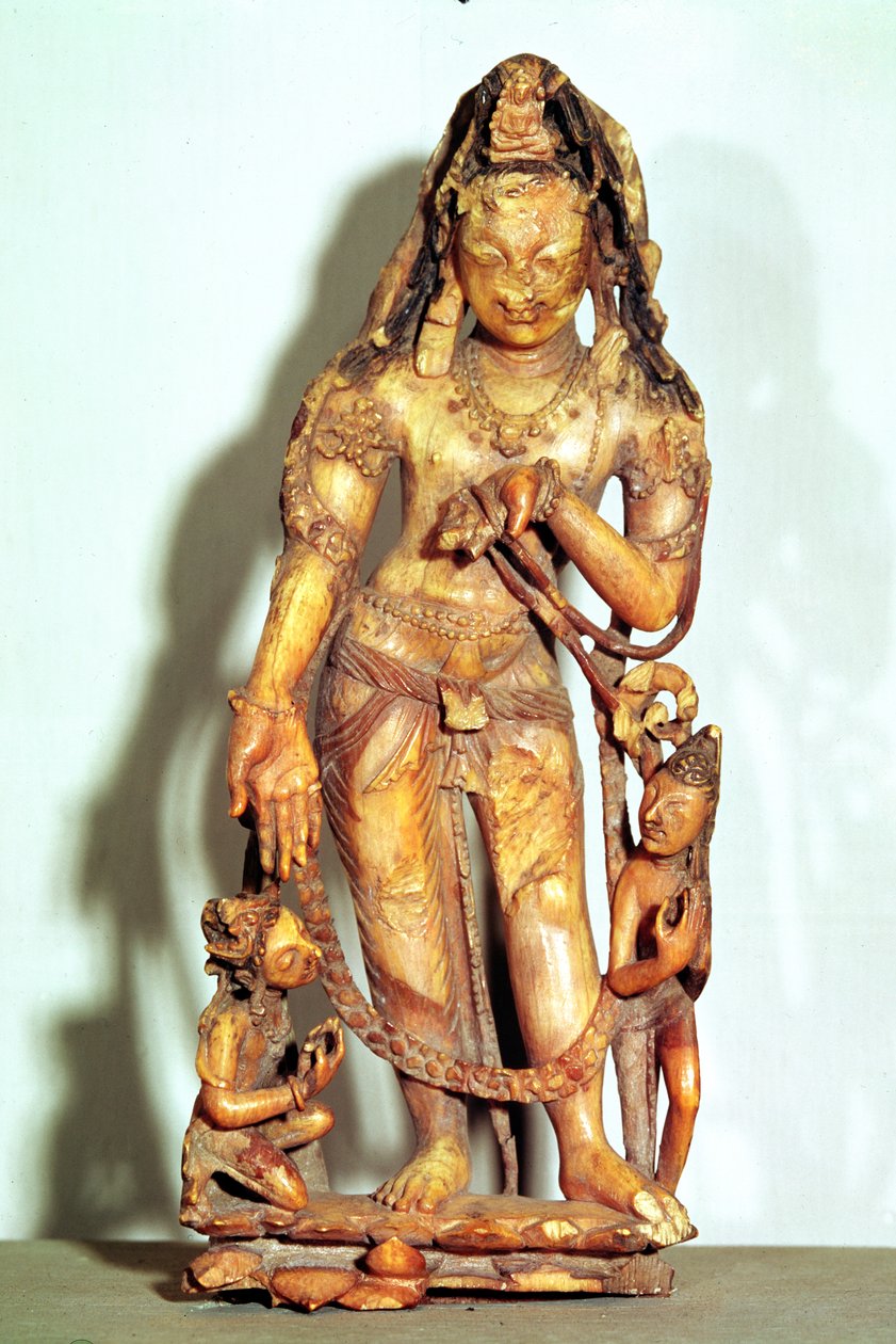 Avalokitesvara-figur, fra Kashmir av Indian School