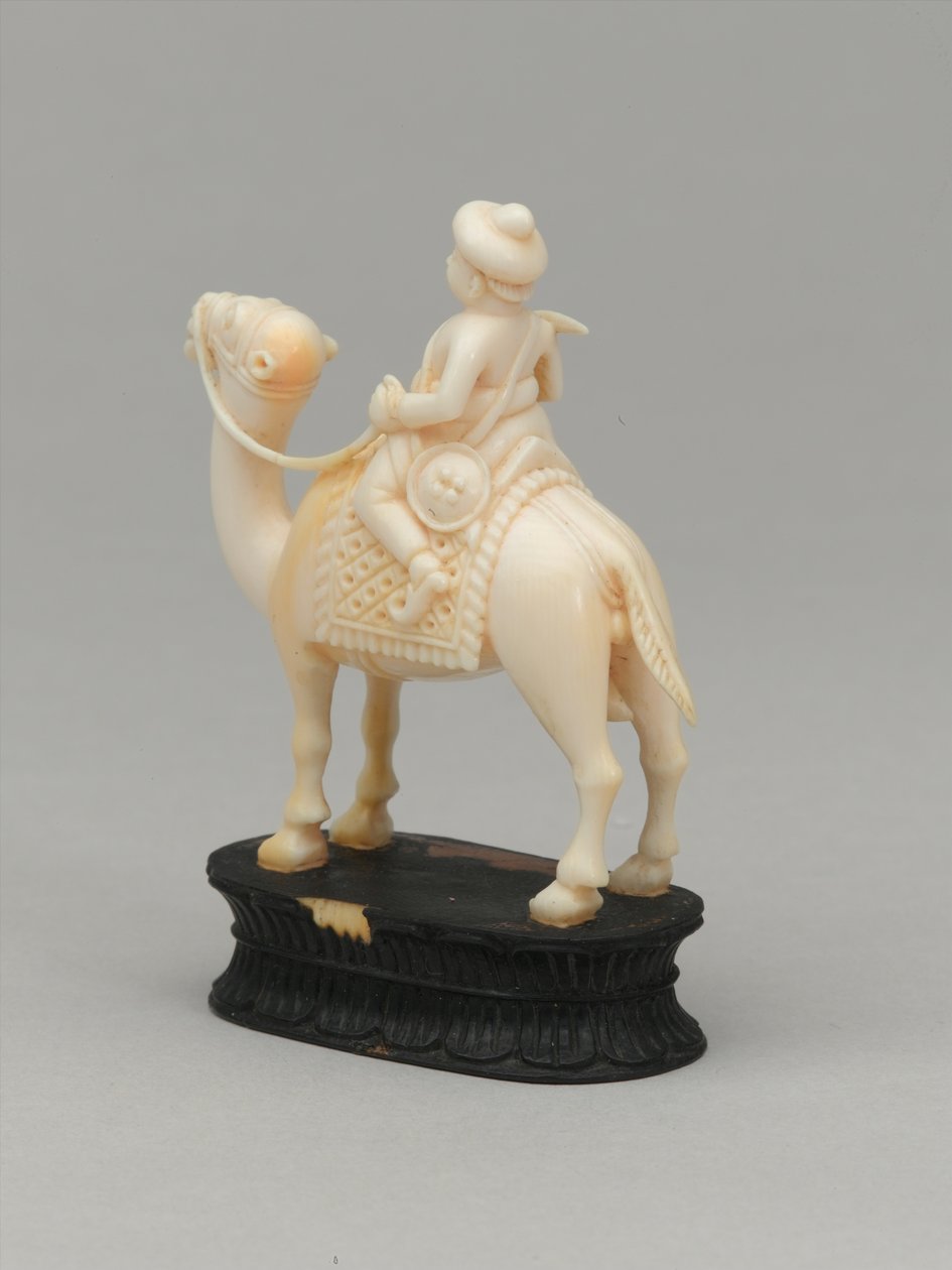 Svart ridder, sjakkbrikke, India, 1820 ca av Indian School
