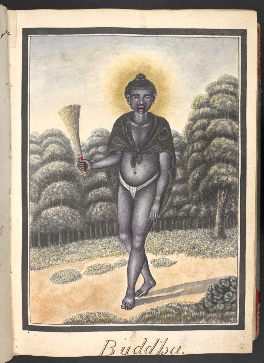 Buddha, den niende inkarnasjonen av Vishnu av Indian School