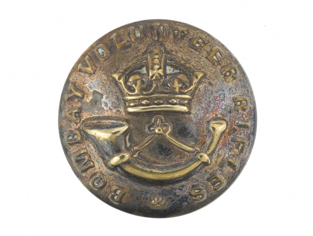 Button, Bombay Volunteer Rifles, før 1901 av Indian School