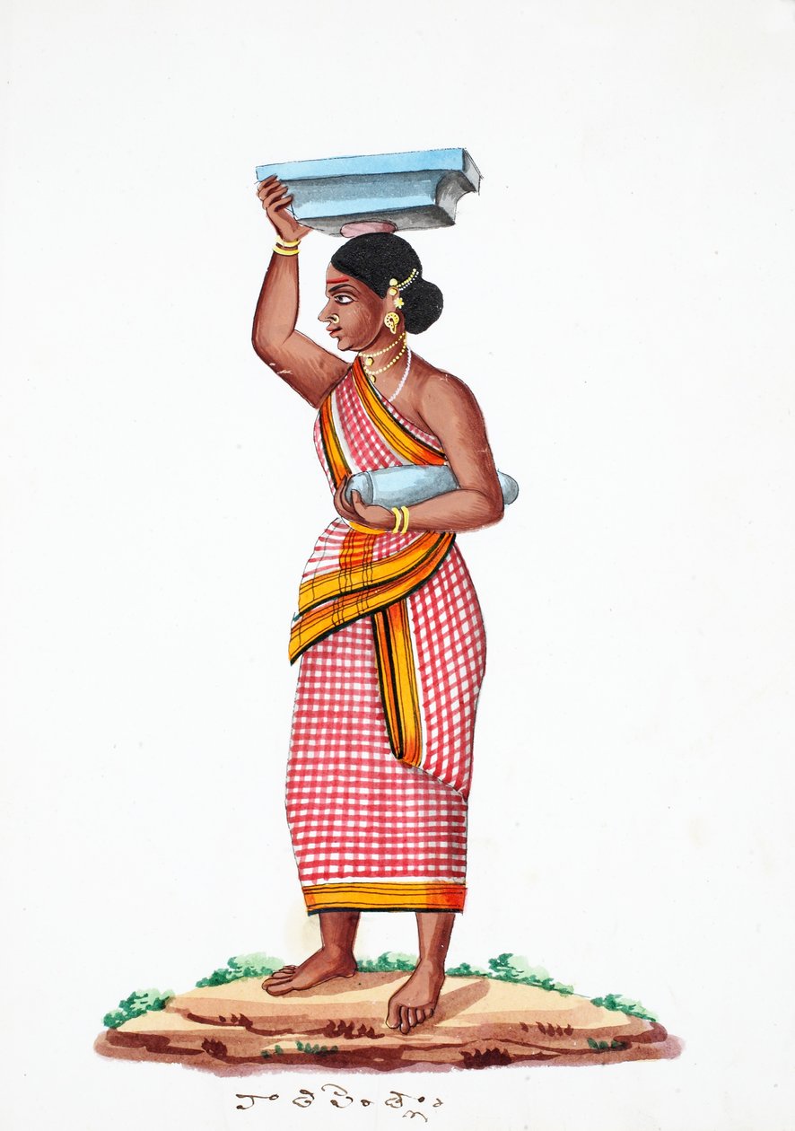 Bærestein (wc på papir) av Indian School