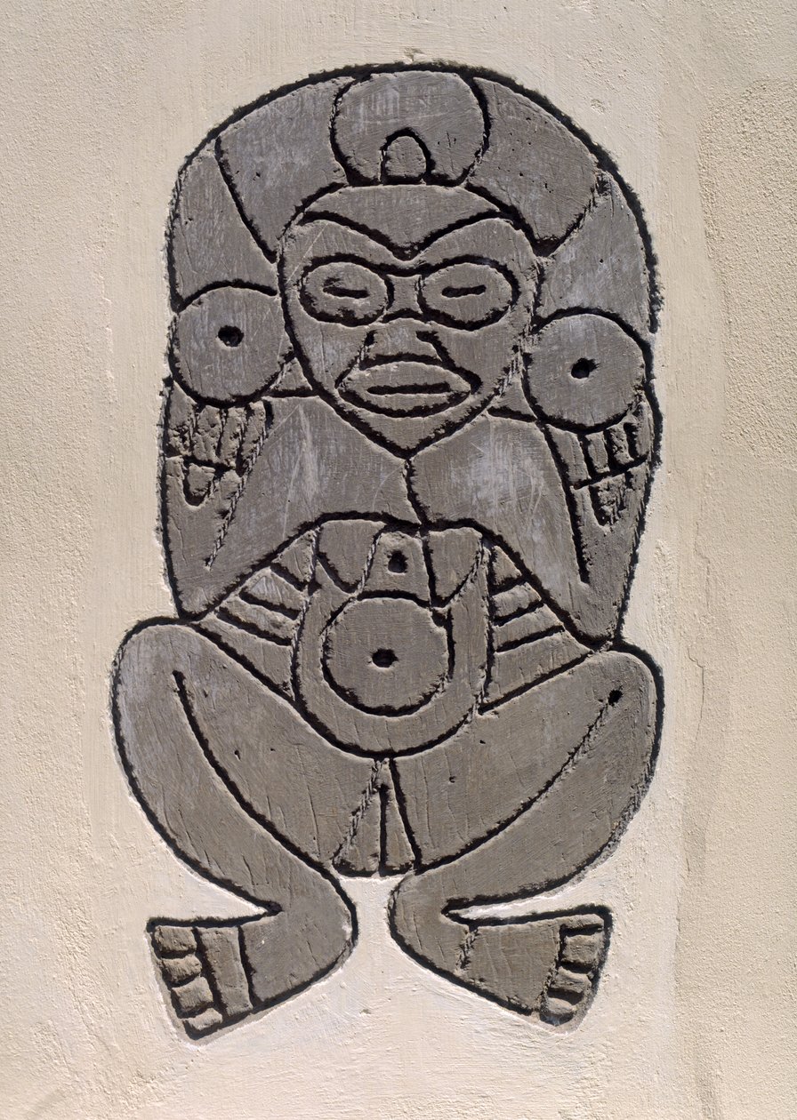 Kopi av et Taino indisk motiv av Indian School