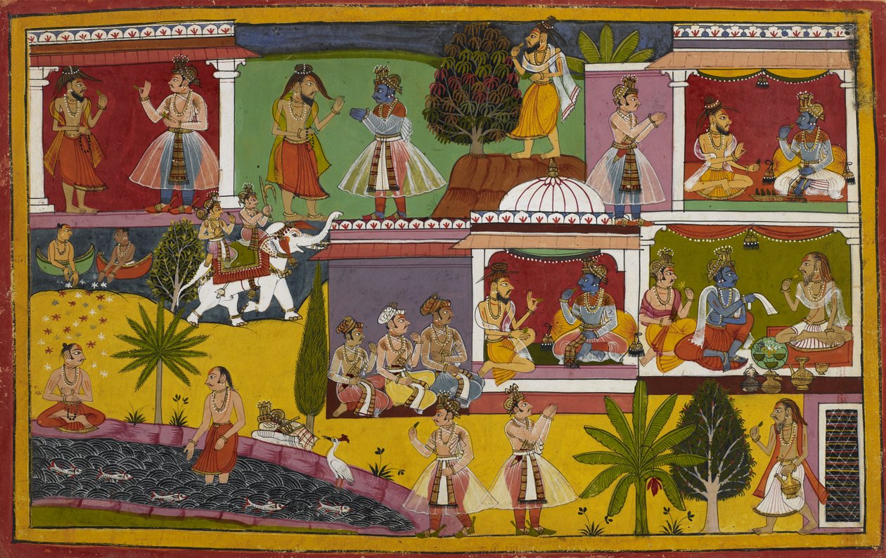 Durvasa og Døden besøker Rāma, deretter mediterer Lakṣmaṇa av Sarayu og blir tatt til himmelen av Indra av Indian School