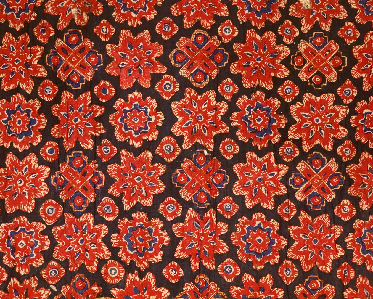 Stoff med gammel thailandsk design (bomullstrykk) av Indian School