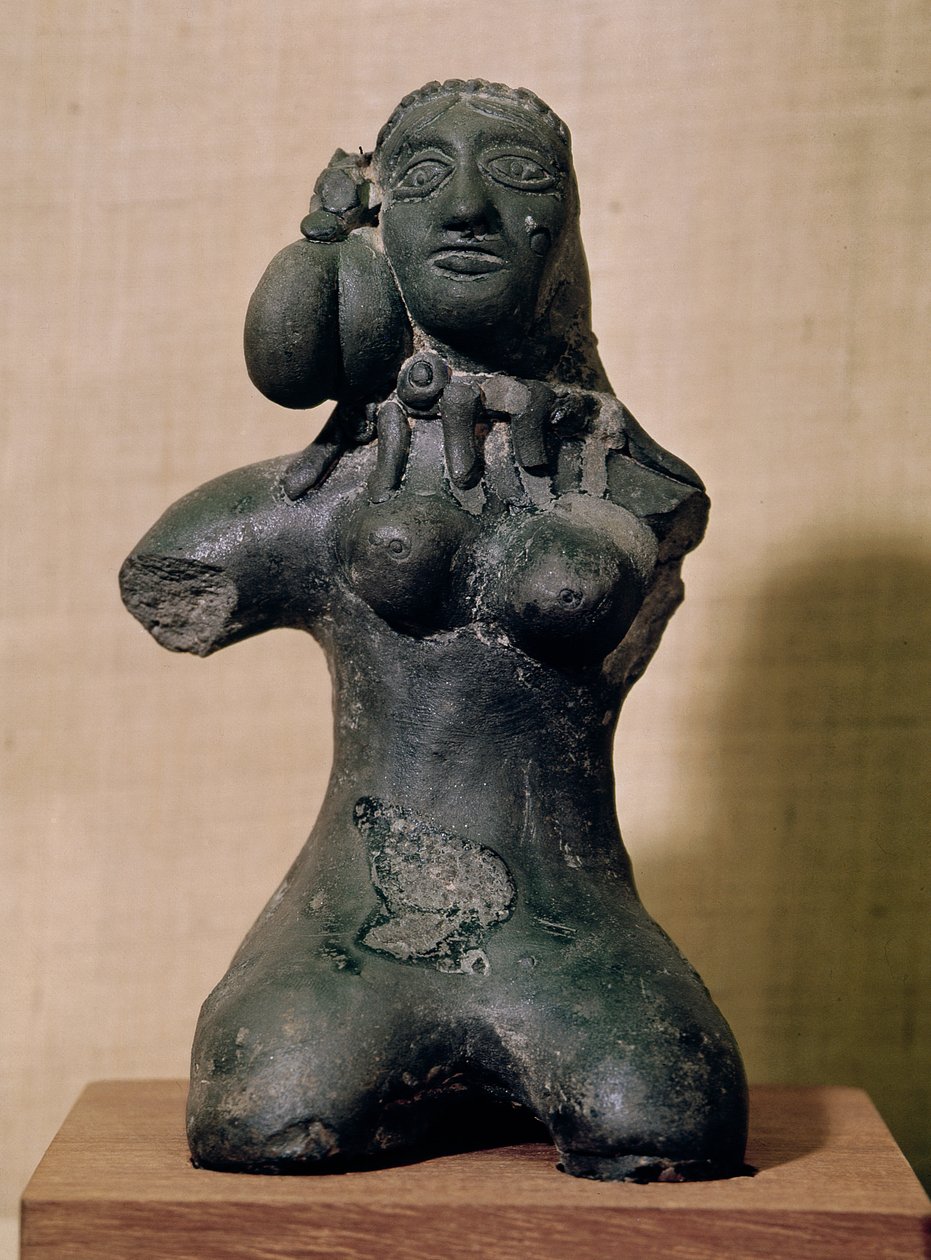 Kvinnelig idol, Mauryan, 3.-2. århundre f.Kr av Indian School