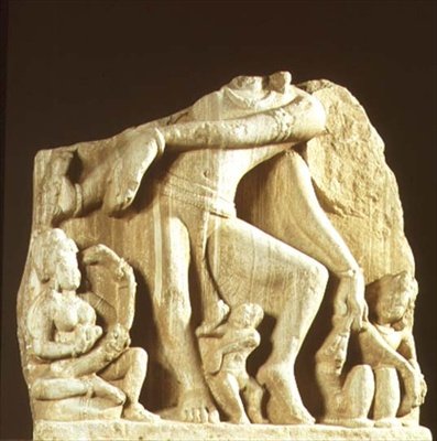 Figur av Natesa, Chittorgarh, Rajasthan, Pratihara-dynastiet (sandstein) av Indian School
