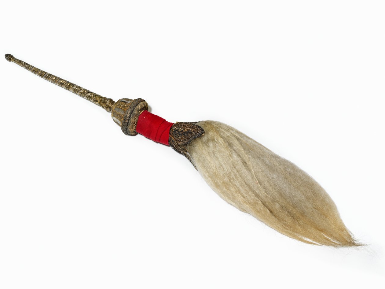Fluevisp fra Bahadur Shahs palass, Delhi, ca. 1857 av Indian School