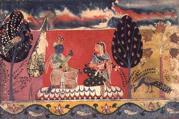 Folio 3. Radha og Krishna, fra 