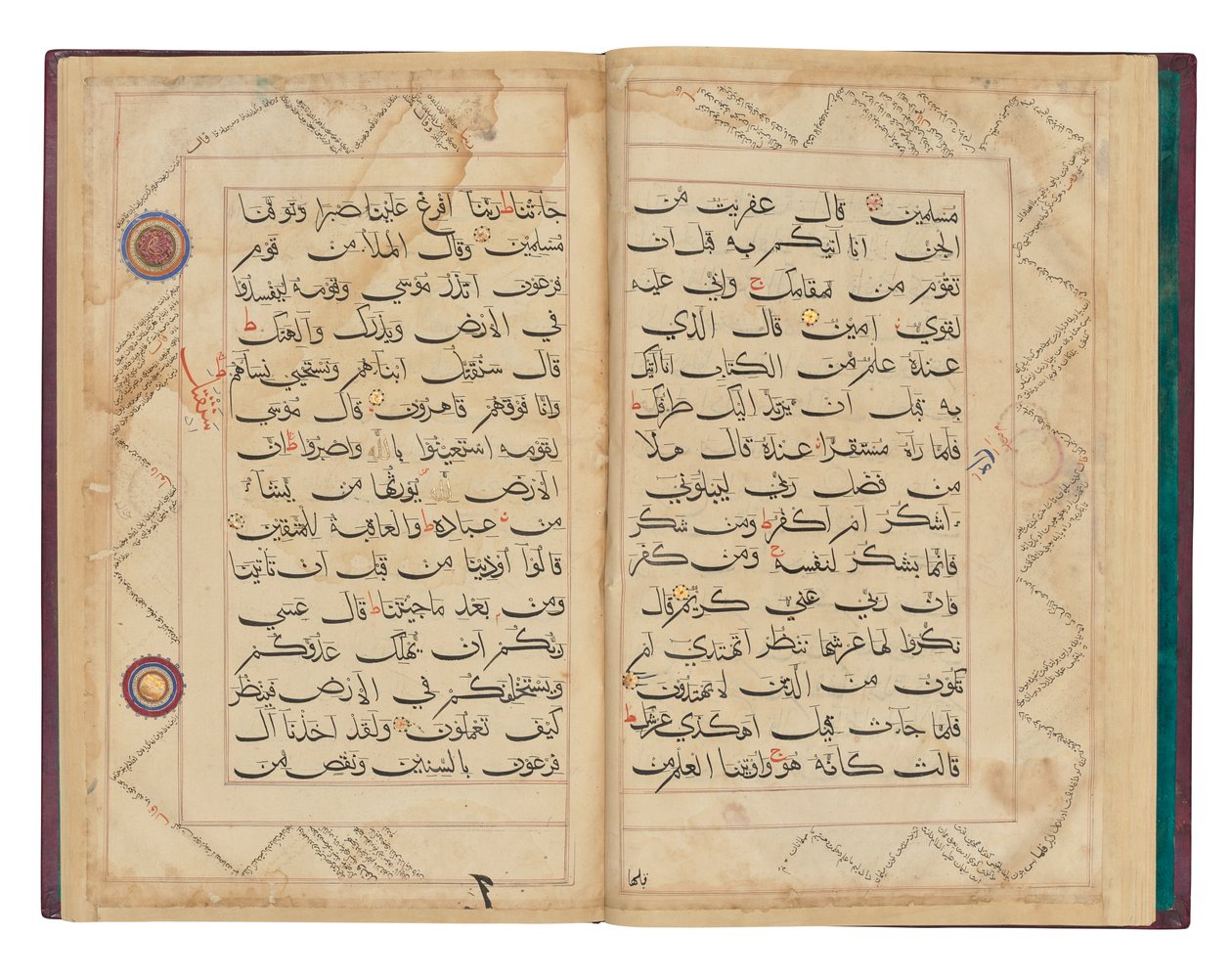 Folioer fra en monumental biharisk Koran, Sultanatet India, sannsynligvis 1400-tallet (blekk på papir) av Indian School