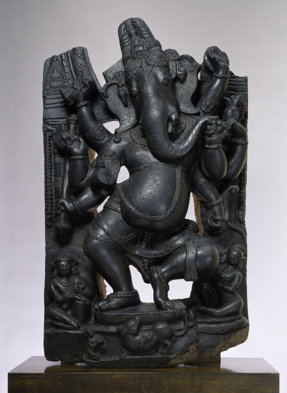 Ganesha (muskovitt biotittskifer) av Indian School