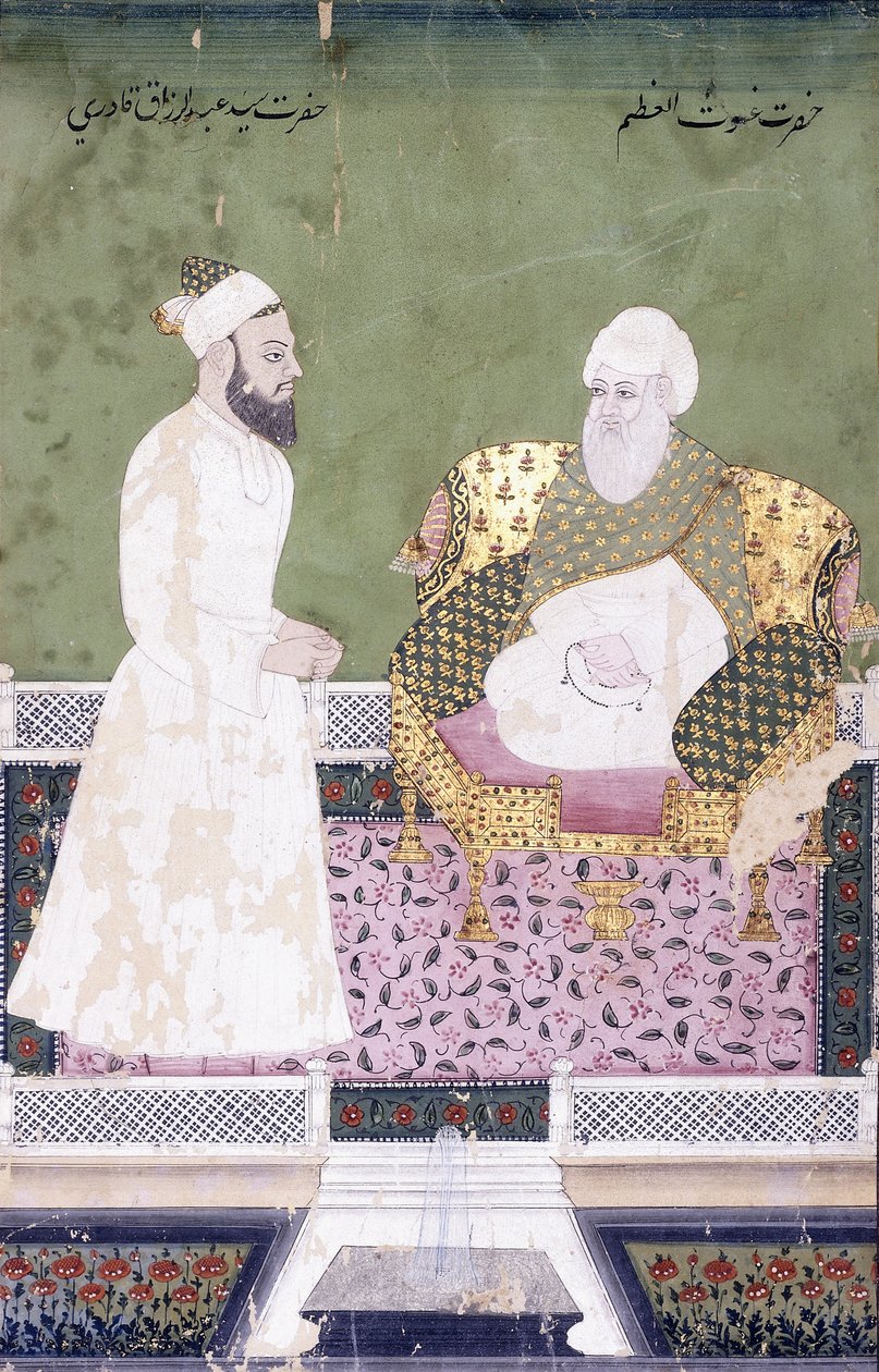 Dykking Al-Azzam, Abdul Qadeer Ghaylan i Bagdad, ca. 1800 av Indian School