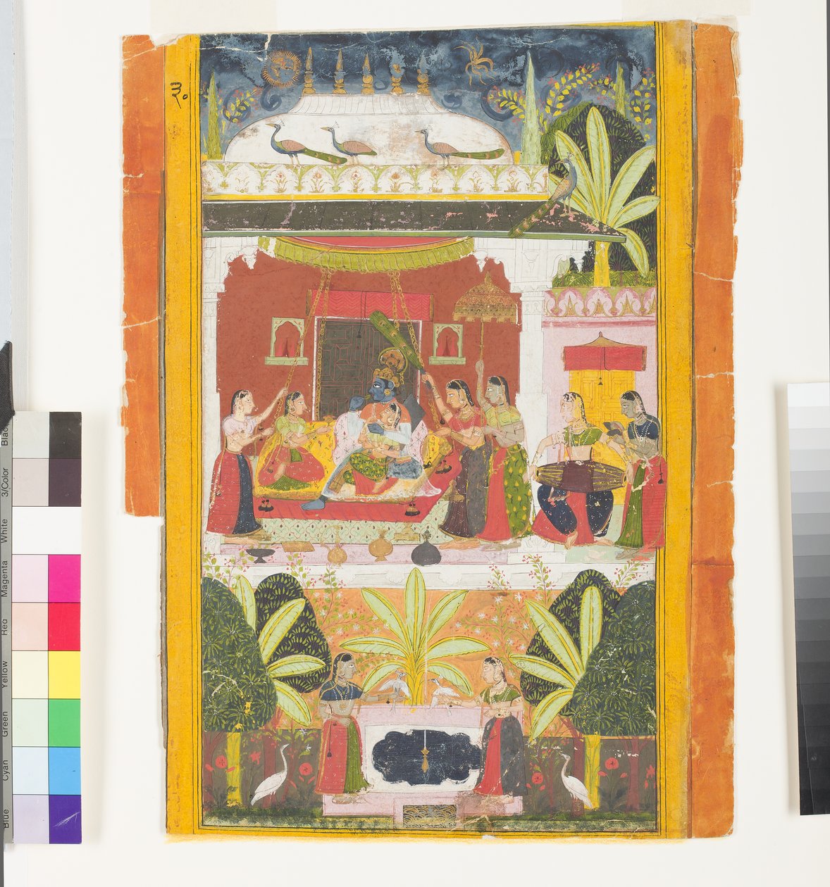 Hindol Ragini av Malkosh, K. 185 av Indian School