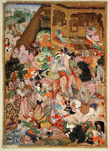 I. 32.2.12 Harivasma, Bjørnens palass, ca. 1586 (vellum) av Indian School