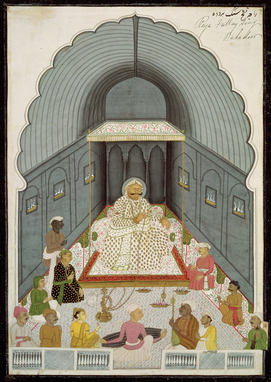 I. 70.4 Fateh Singhs (1769-1818) musikkfest, ca. 1770-80 av Indian School