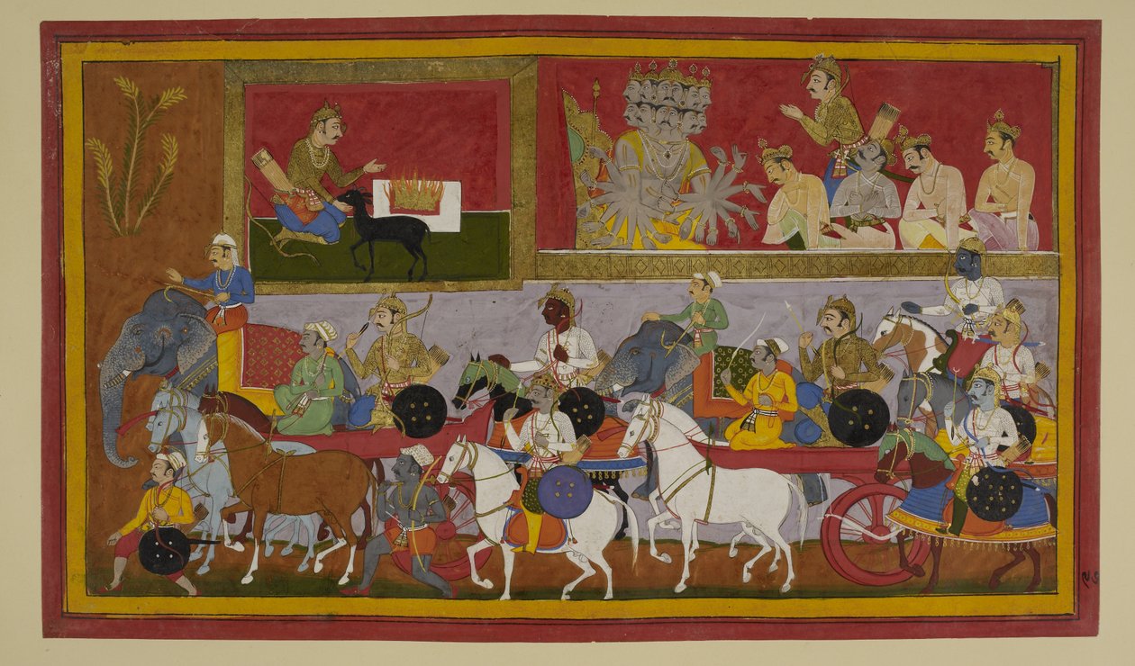 Indrajit leser magi for å kjempe mot Rama av Indian School