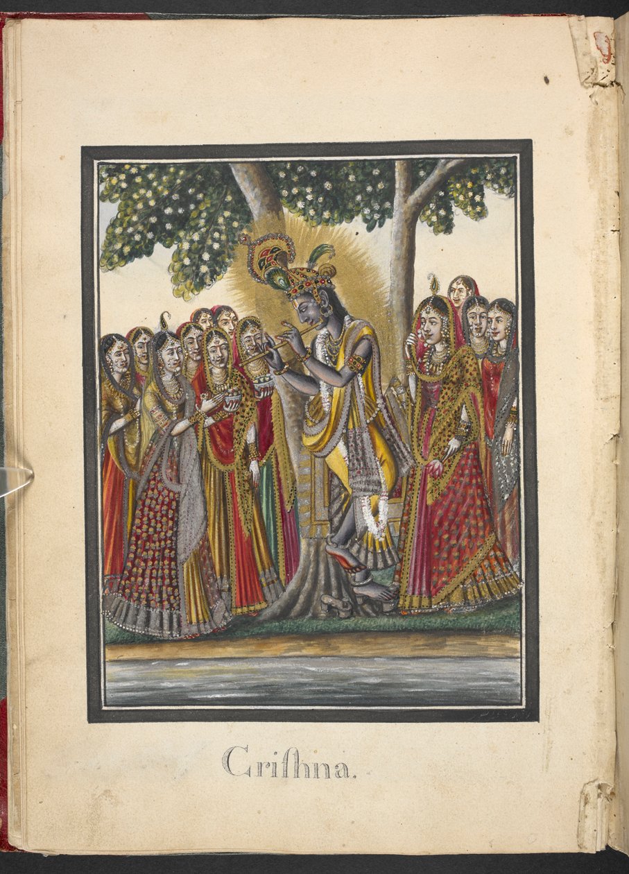 Krishna, åttende inkarnasjon av Vishnu av Indian School