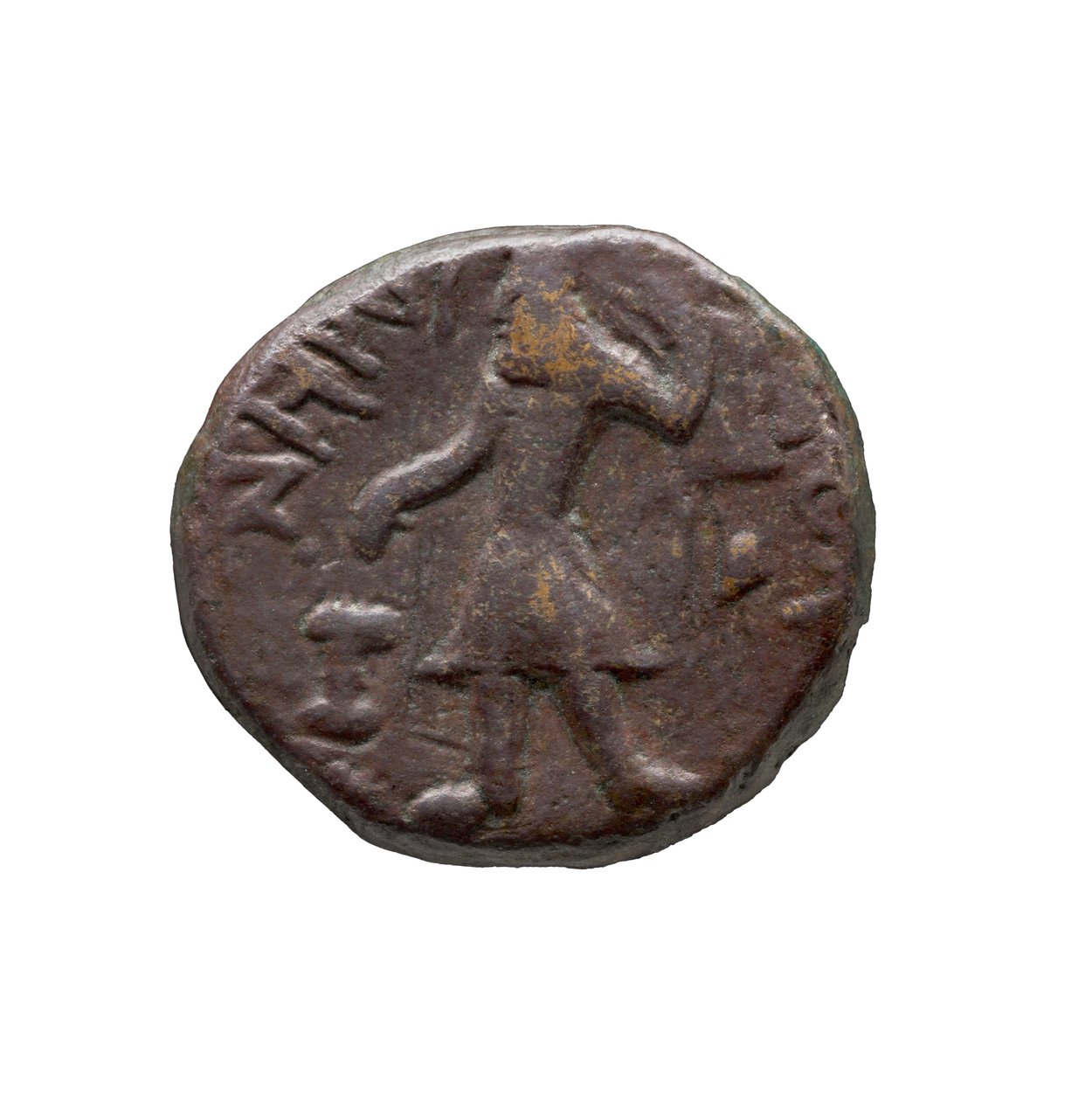 Kushan-mynt, 127-155 e.Kr. (kobber) av Indian School