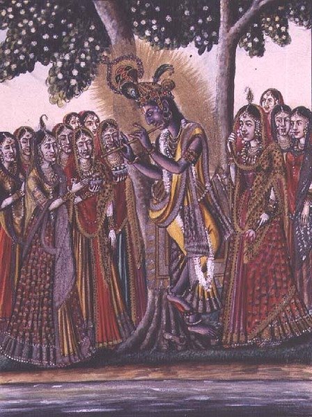 MSS EUR C 116/1 f.14v Krishna, fra det hinduistiske eposet 