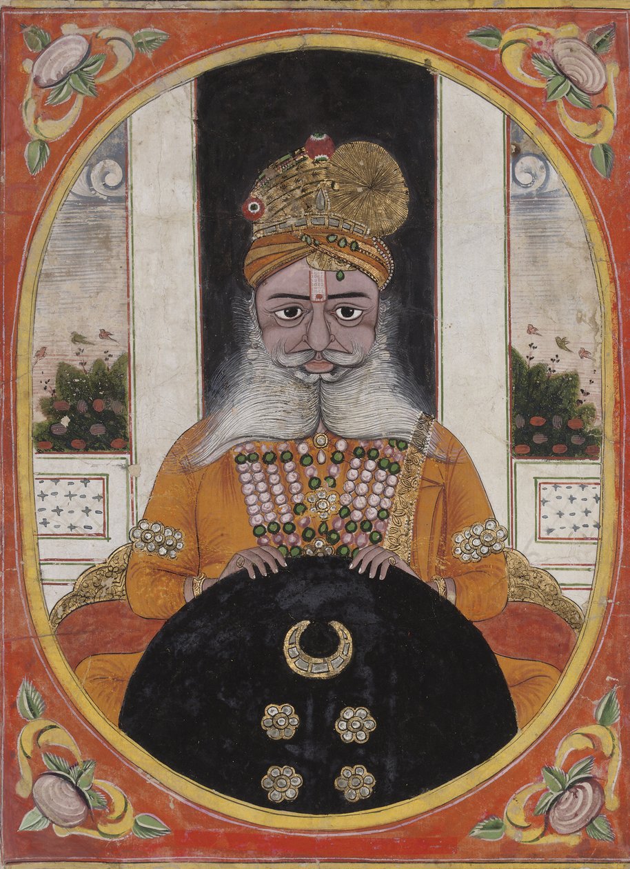 Maharaja Sardar Singh, hersker over Bikaner, 1851-71 av Indian School