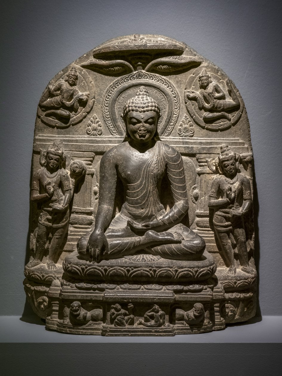 Maravijaya Buddha. Nord-India, Bihar av Indian School