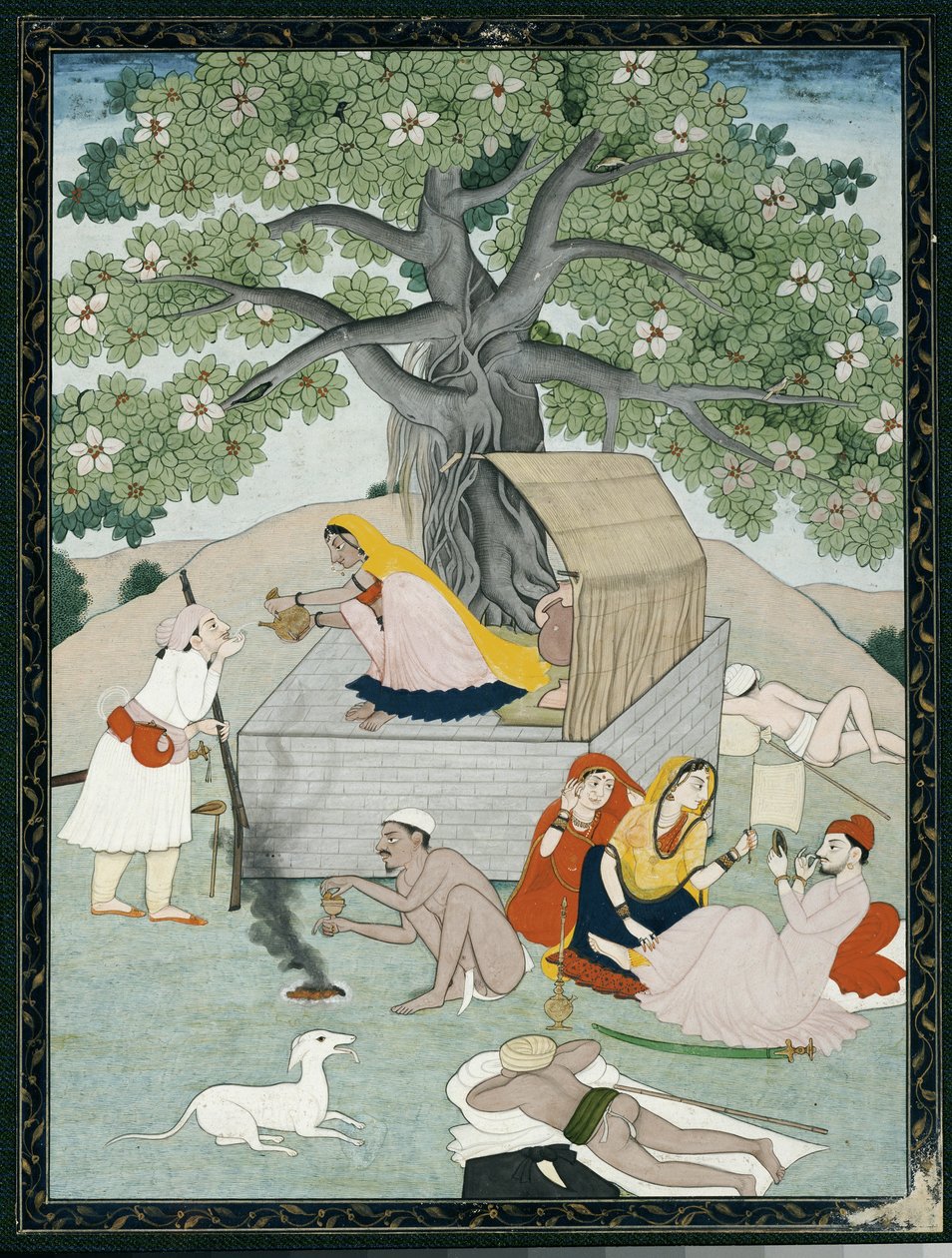 Miniatyr fra et album, Kangra av Indian School