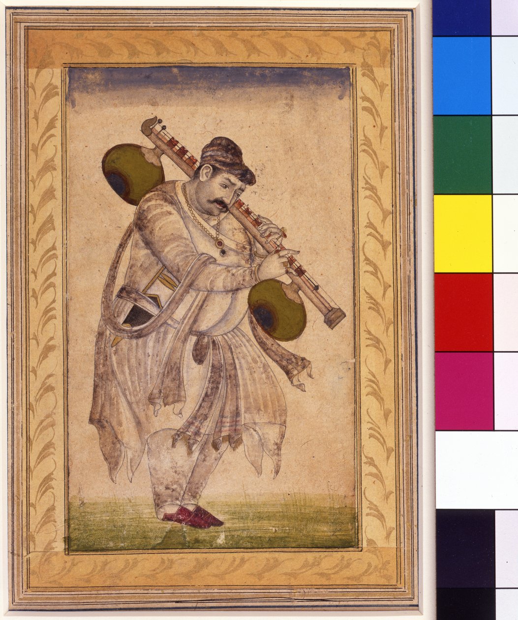 Naubat Khan, vina-spilleren, 1700-tallet av Indian School