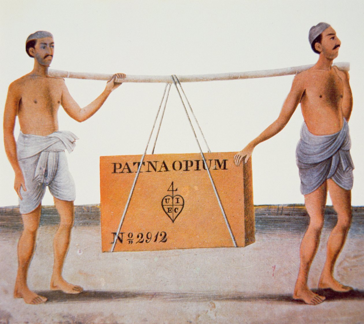 Opium fra Patna, India, på vei til Kina under opiumskrigene av Indian School