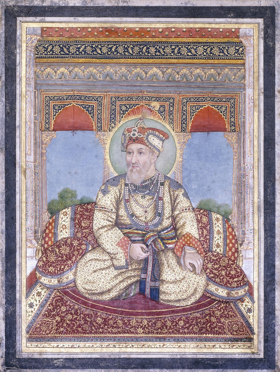 Portrett av Akbar Shah II, tidlig på 1800-tallet av Indian School