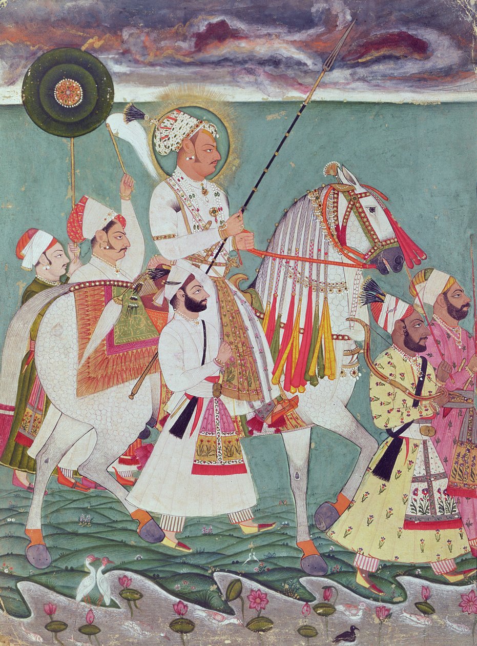Portrett av Maharajah Ajit Singh av Jodhpur (1678-1724) av Indian School