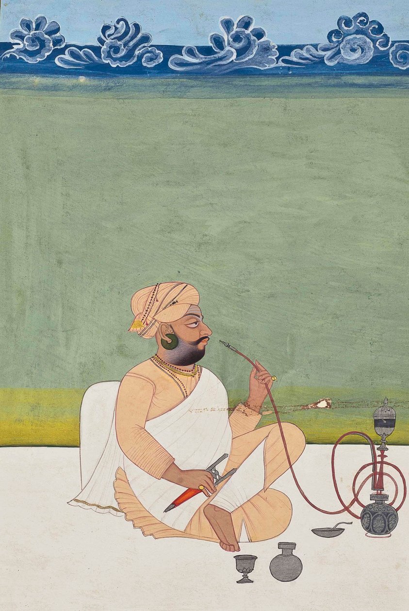 Portrett av en Khanphata Yogi, ca. 1800 av Indian School