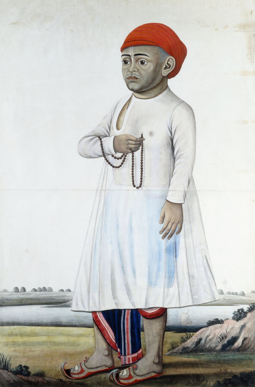 Portrett av en bemerkelsesverdig, ca. 1780-1790 av Indian School