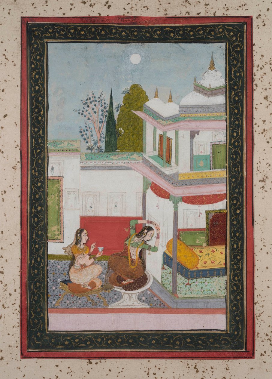 Første Ragini, ca. 1790 av Indian School