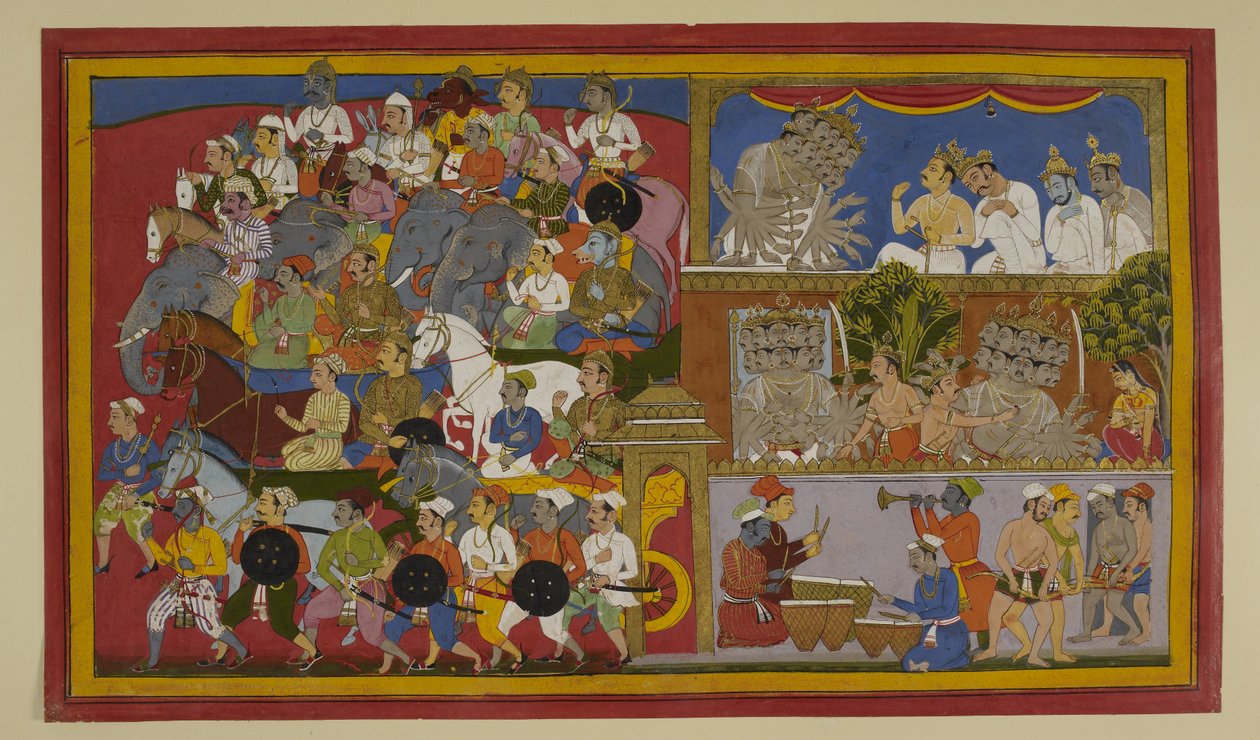 Rāvaṇa sørger, holder raseriet mot Sītā tilbake og gjør seg klar til kamp av Indian School