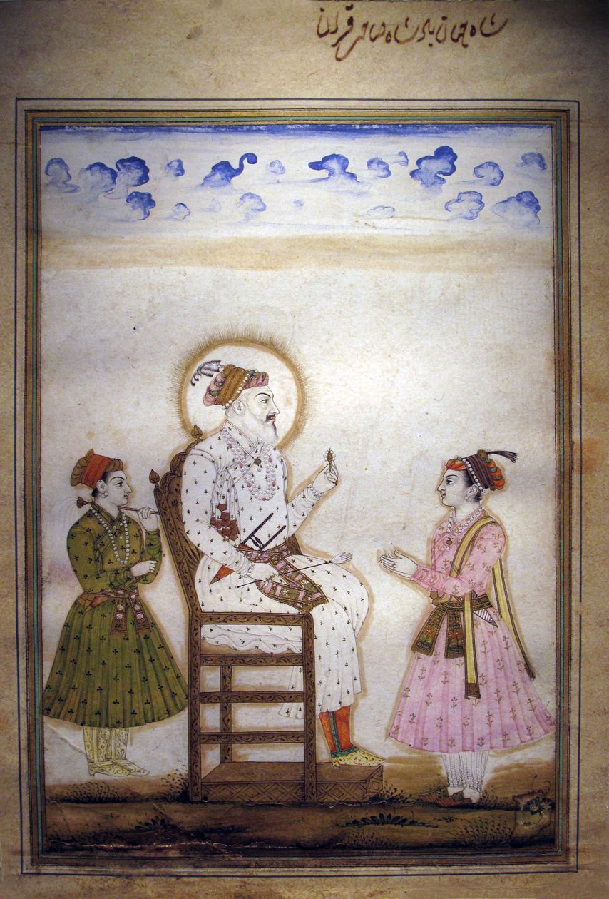 Shah Jahan satt sammen med ledsagere av Indian School