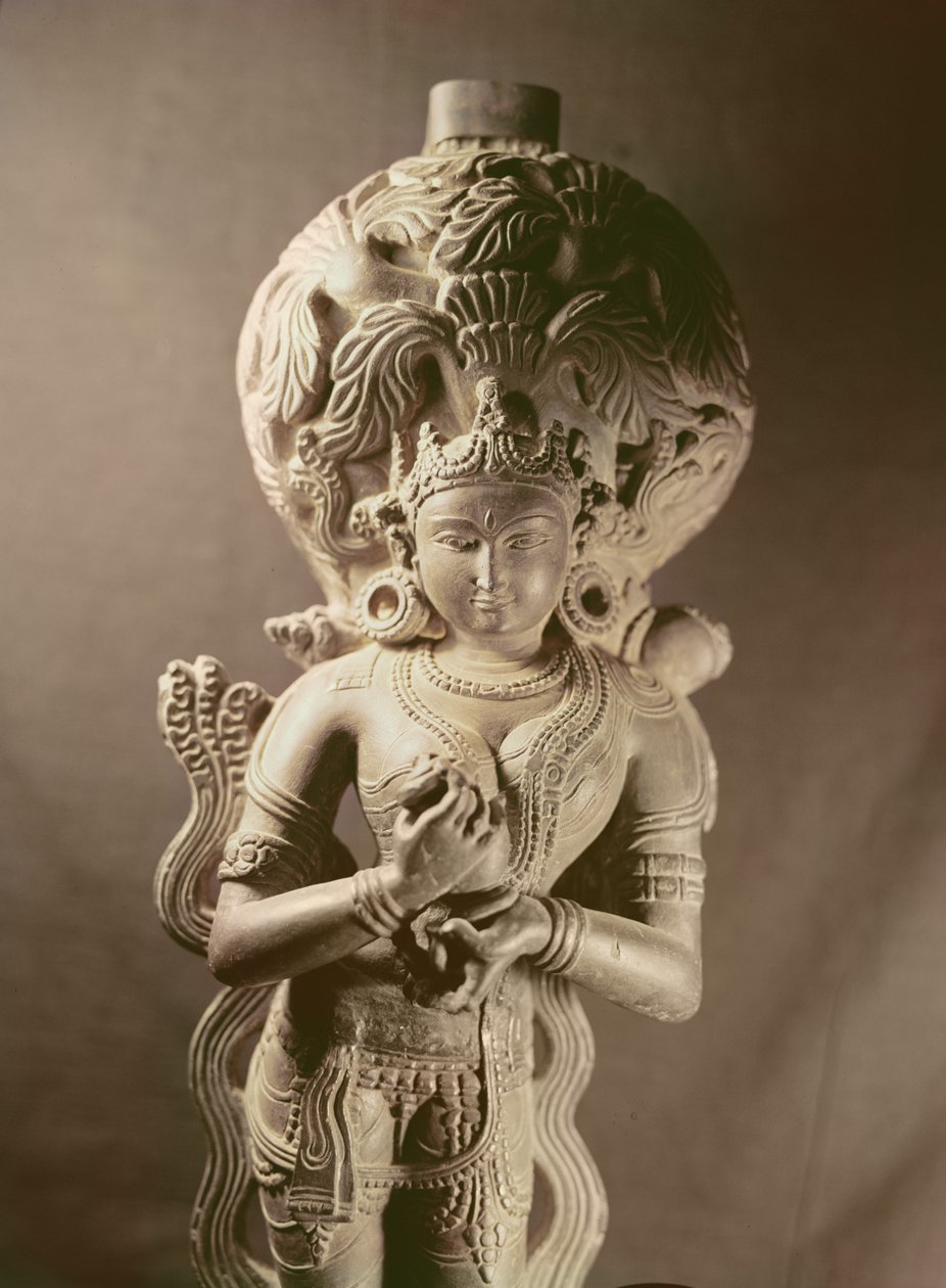 Statue av Ganga, Mahanad, Bengal, Sena-dynastiet (1050-1202) av Indian School