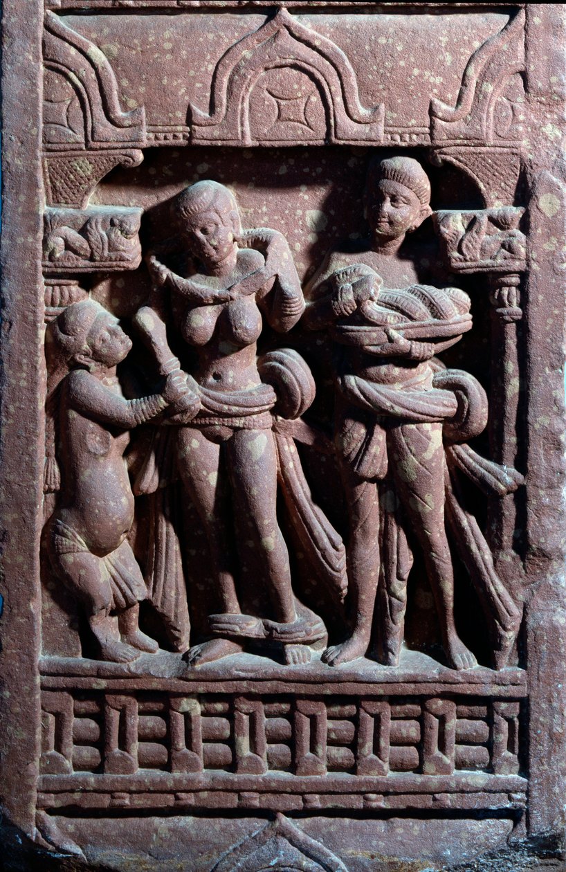 Sundari toalett (sandsteinsskulptur) av Indian School