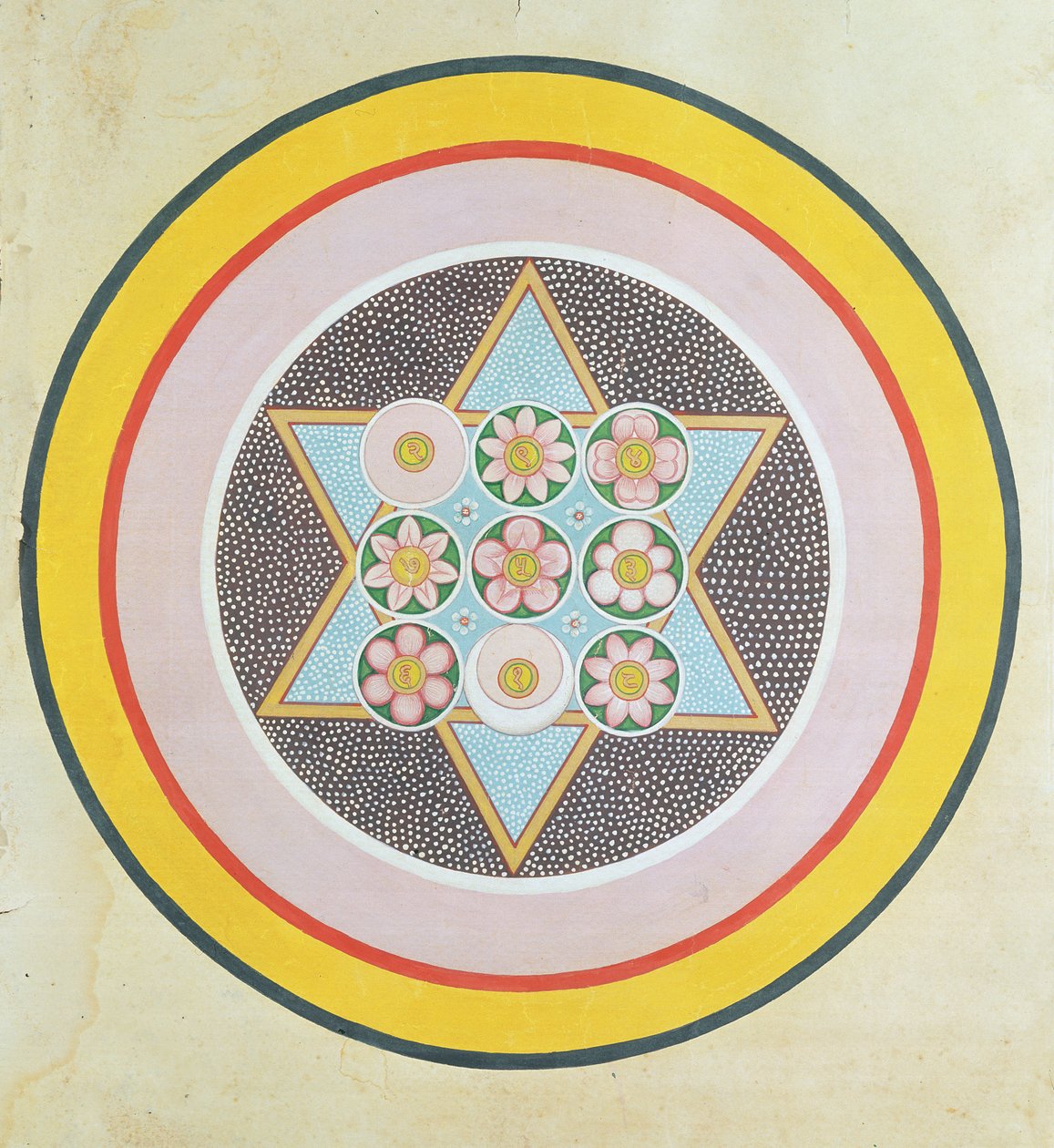 Tantrisk stjernedesign av Indian School