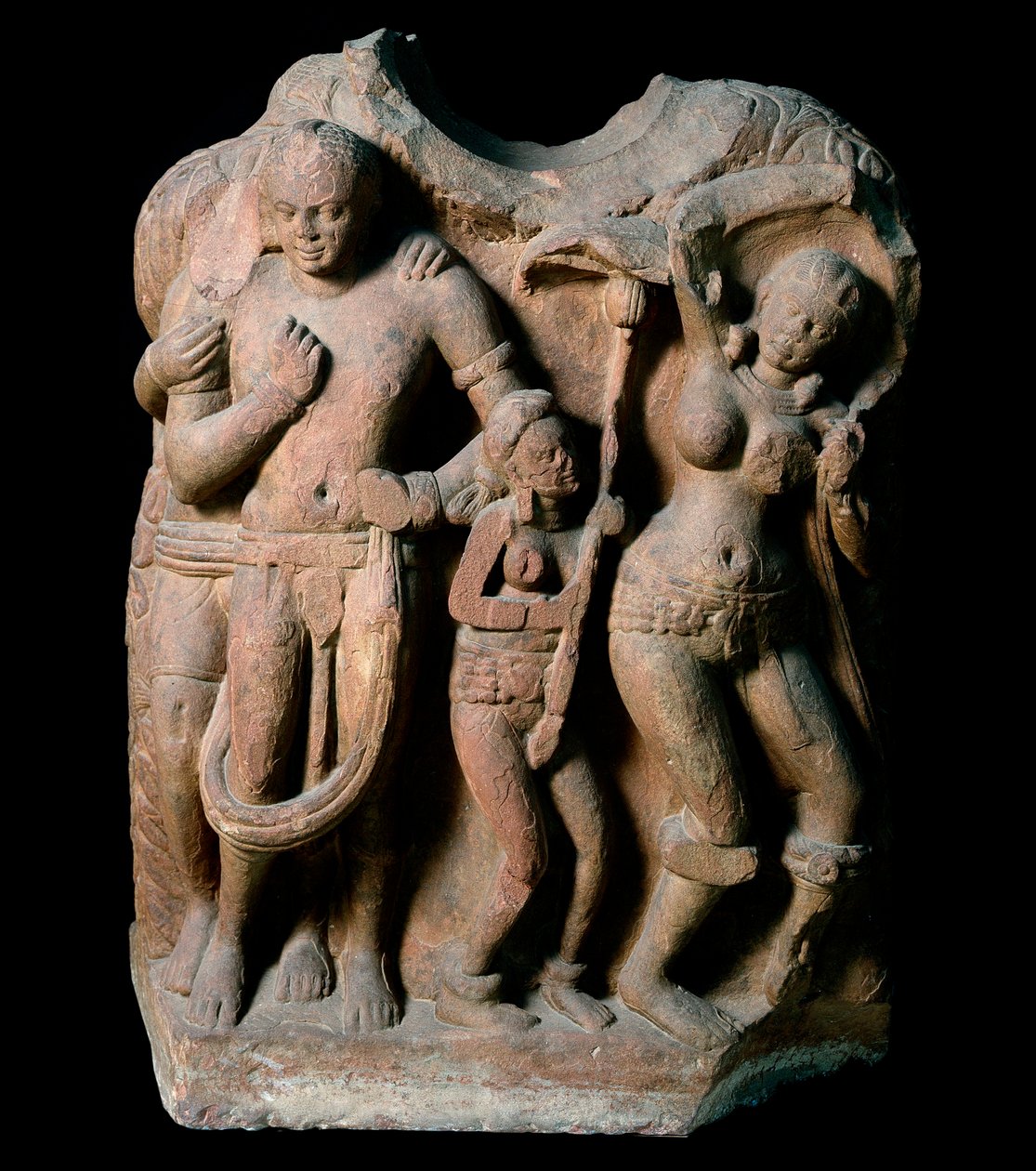 Den rike kurtisanen Vasantasena (skulptur, Kushan Empire) av Indian School