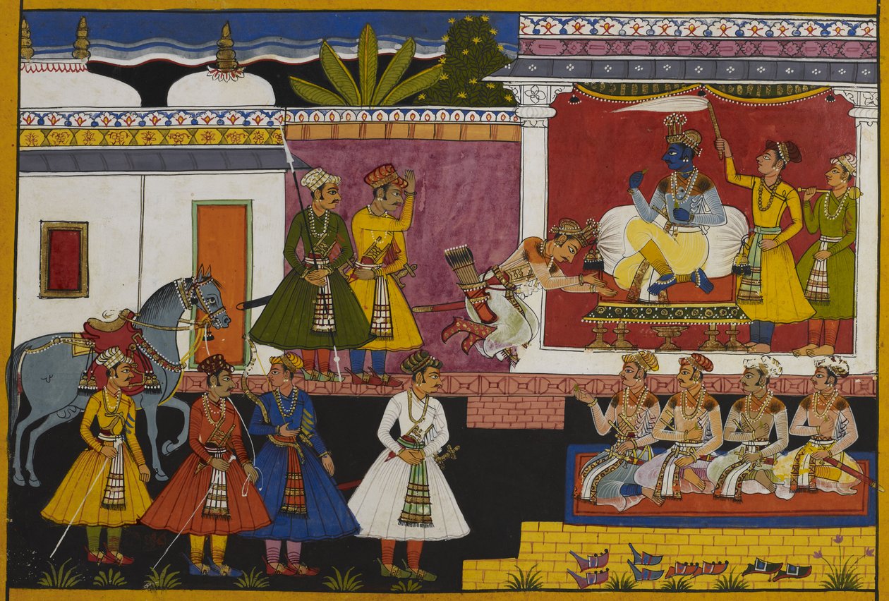 Śatrughna besøker Rāma, som lar ham bli i en uke på grunn av sine plikter av Indian School