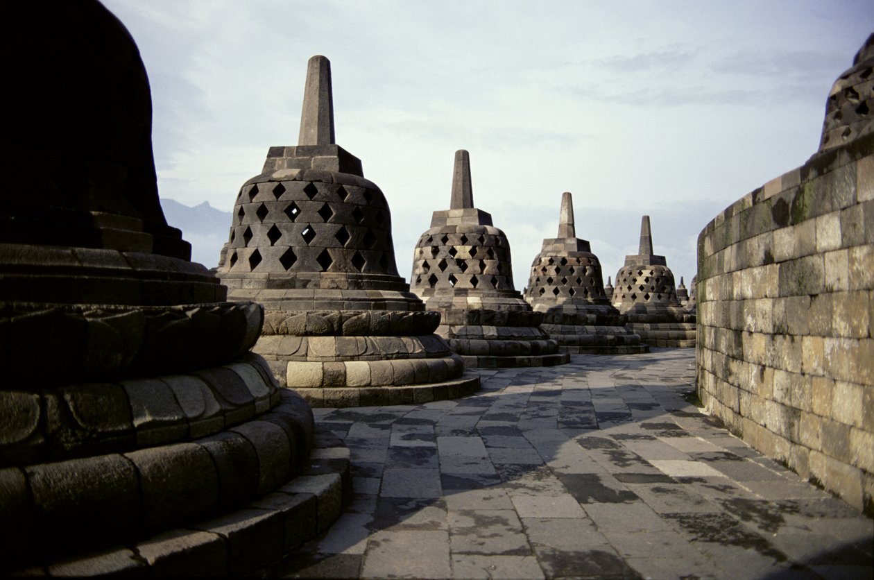 Detalj av eksteriøret, AD 778-850 foto av Indonesian