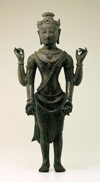 Figur av Vishnu, fra Java (bronse) av Indonesian School