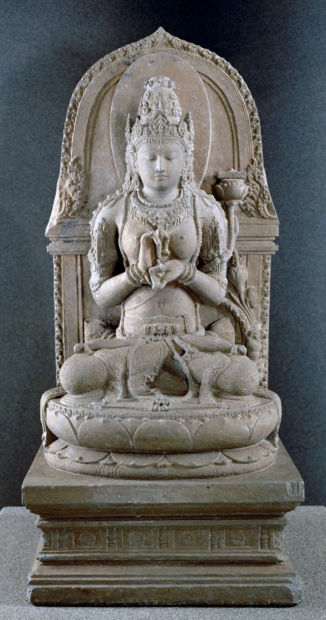 Prajnaparamita, gudinnen for transendental visdom, ca. 1300 (andesitt) av Indonesian School