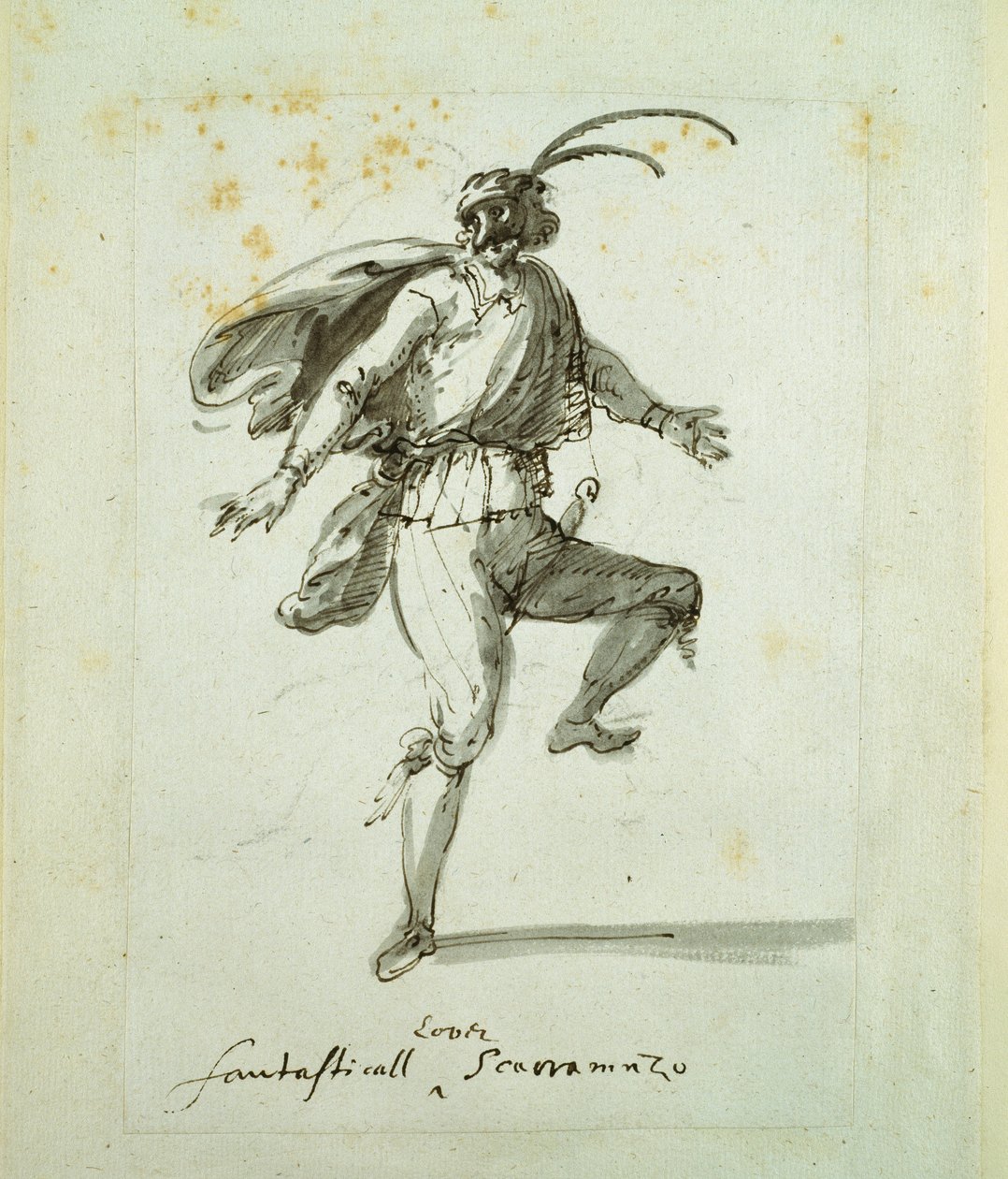 En fantastisk uhyggelig elsker (penn og blekk på papir) av Inigo Jones