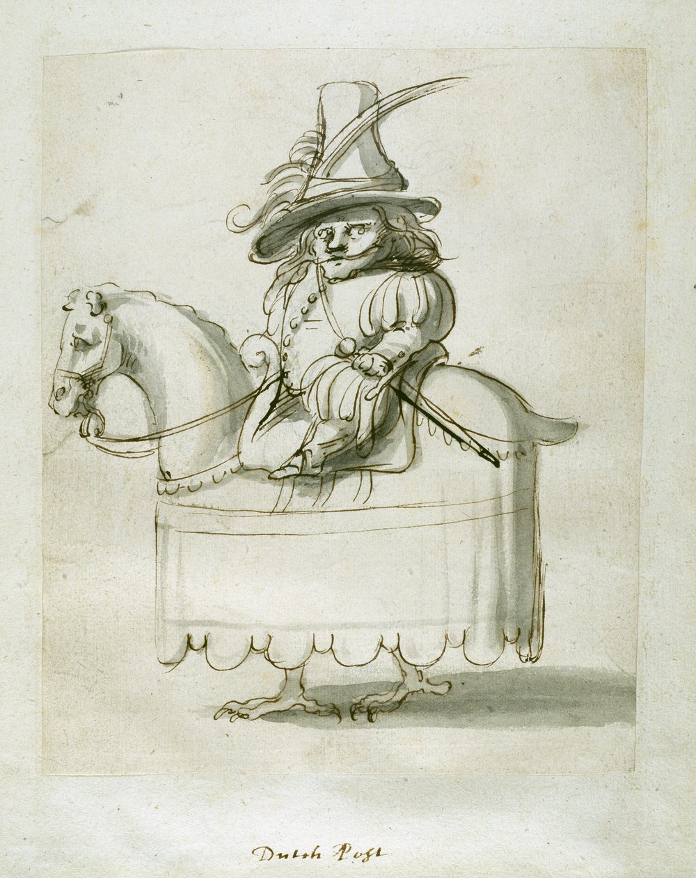 Nederlandsk side (penn og blekk på papir) av Inigo Jones