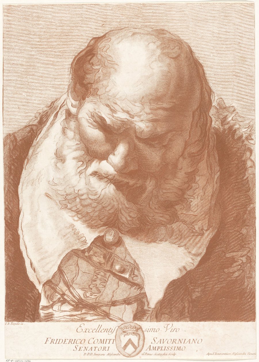 Portrett av Fridericus grev Savorniano av Innocente Alessandri