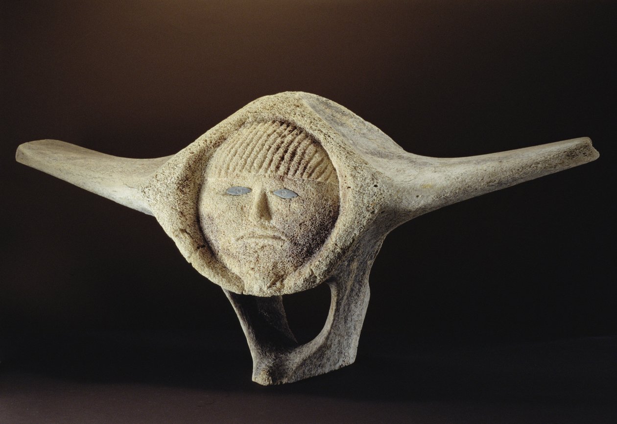 Janus Head, fra Cape Dorset (hvalvirvler) av Inuit School