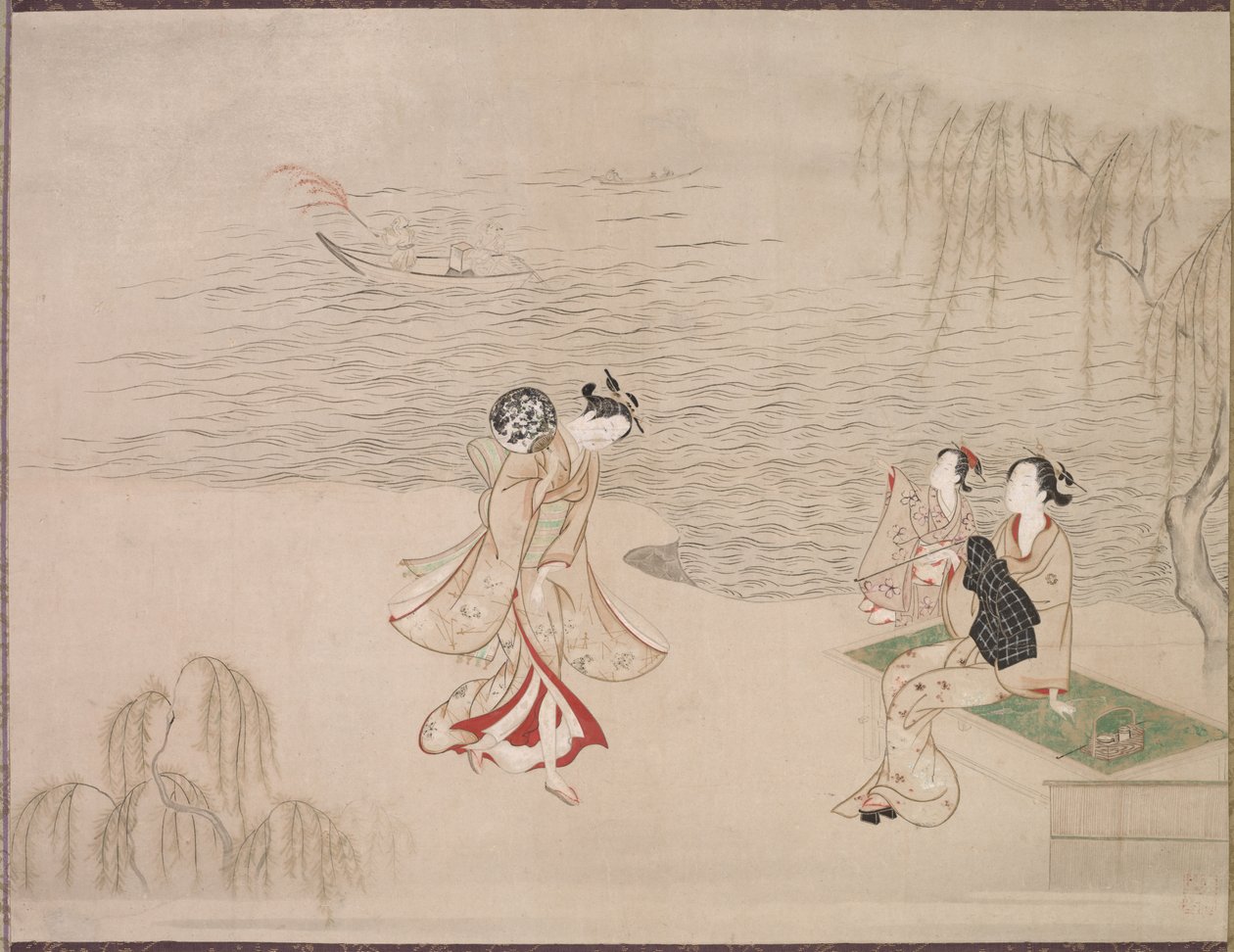 Skjønnheter ved kysten av Ippitsusai Bunchō
